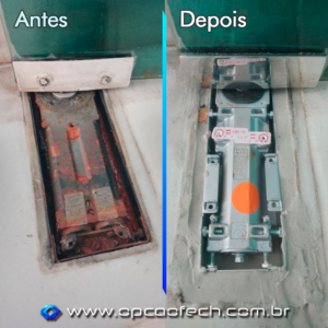 Mola de Piso Enferrujada - Vidraçaria Opção Fech RJ